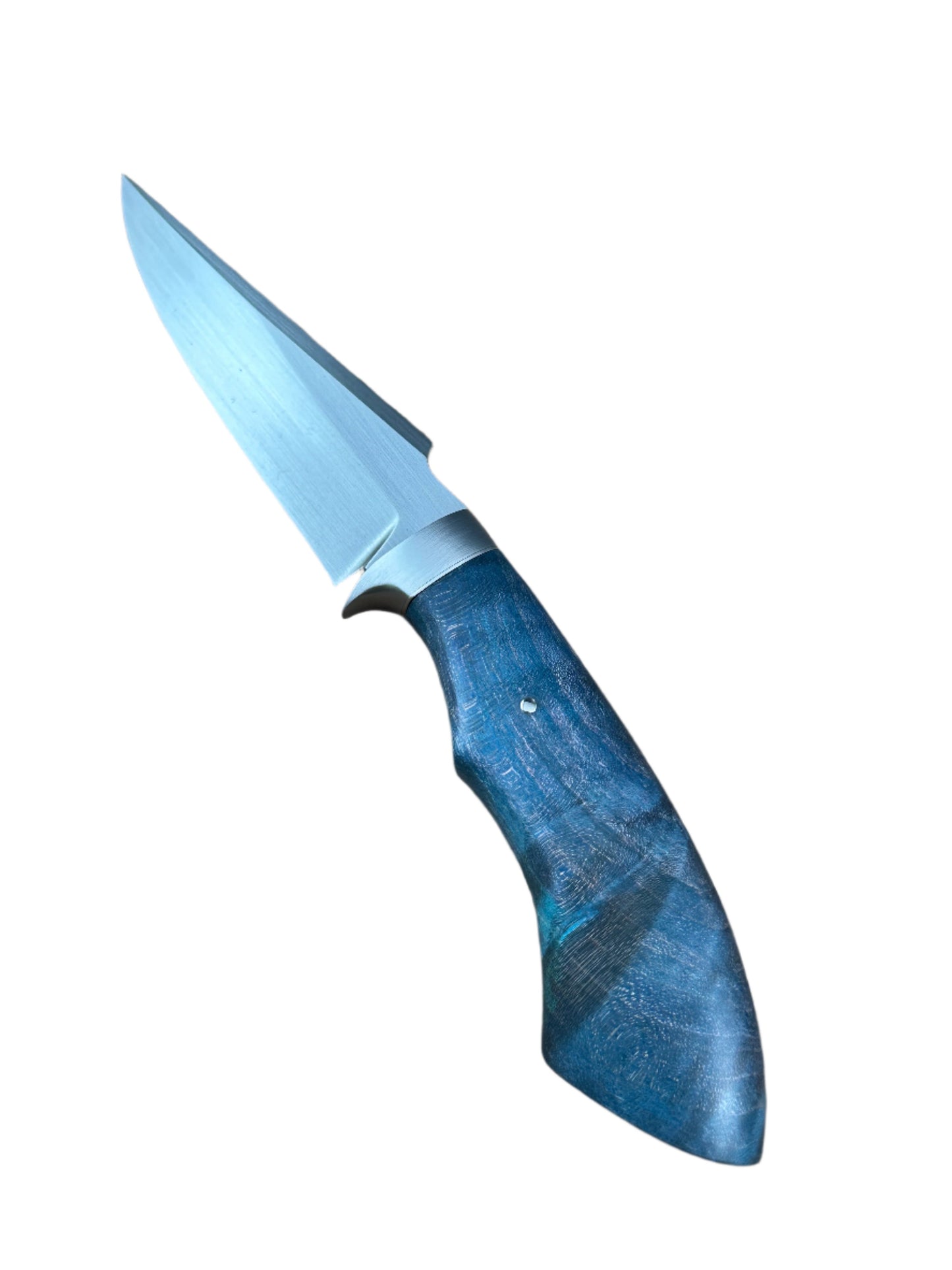 Custom Beagle V3 Knife – Blue Maple & 1080 Steel | Doberman Forge