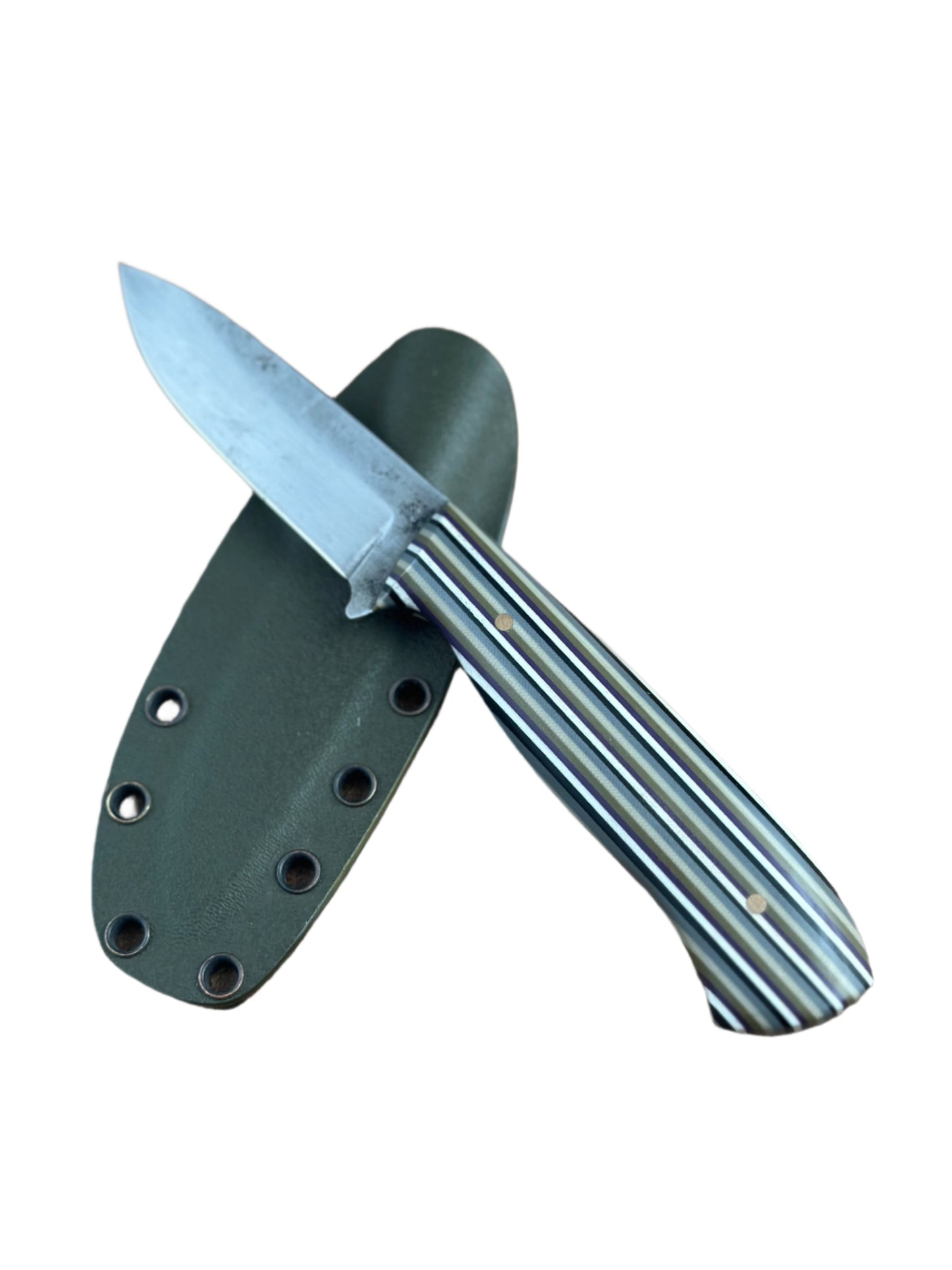 AT1 Spear point belt knife - natural