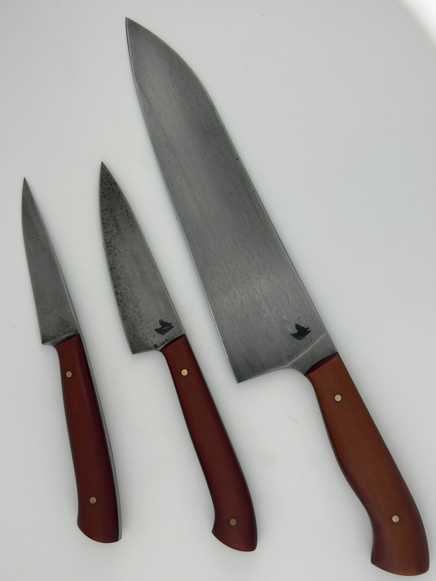 3-Piece Kitchen Knife Set – Gyuto, Petty & Paring | 80CrV2 Steel