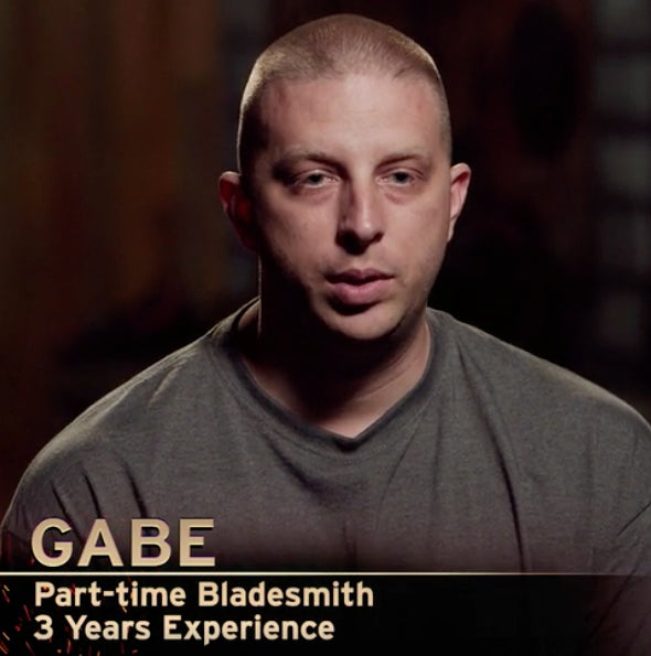 screenshot from forged in fire show- headshot