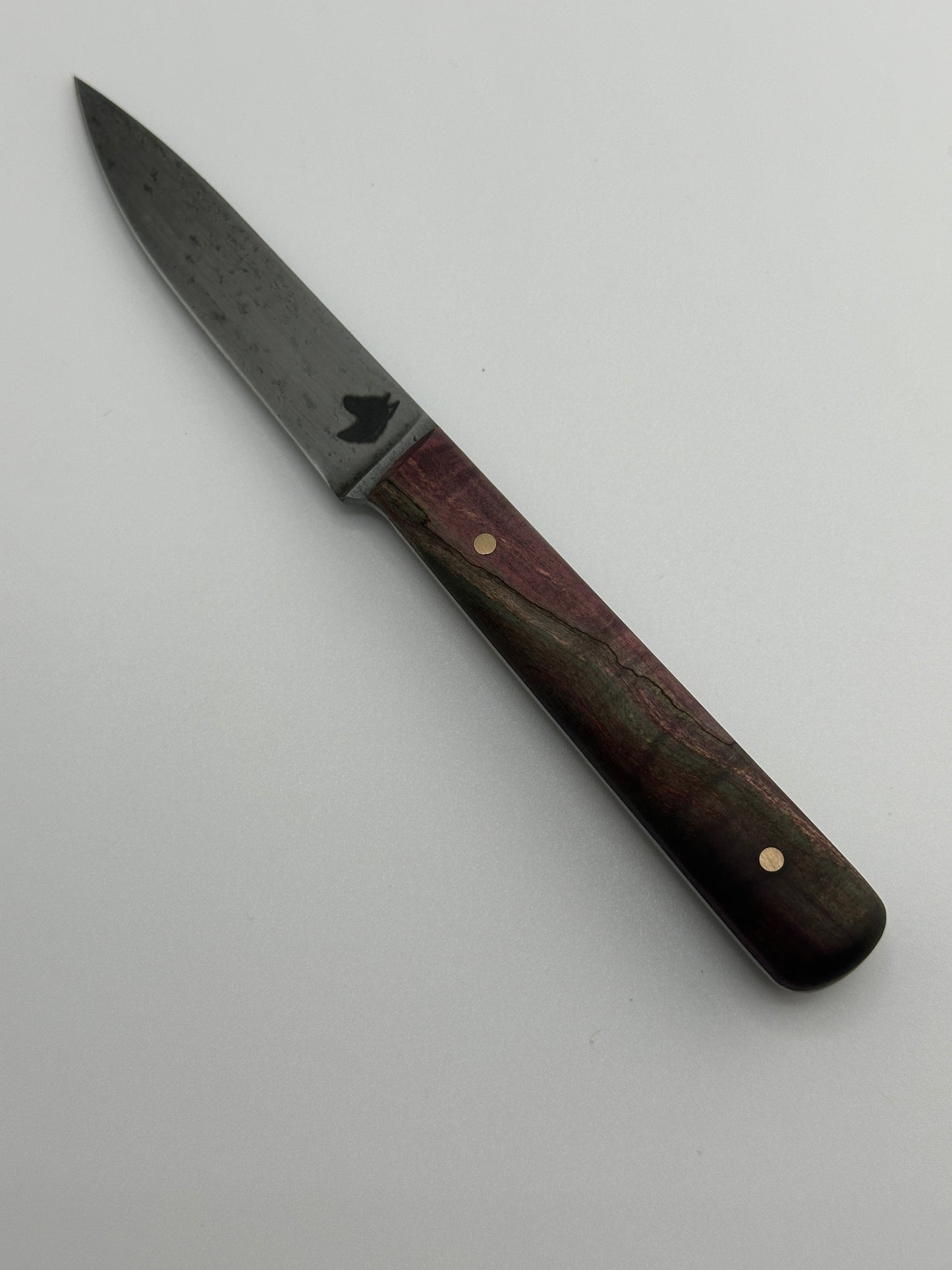 3" Small paring kitchen utility knife | Box Elder burl