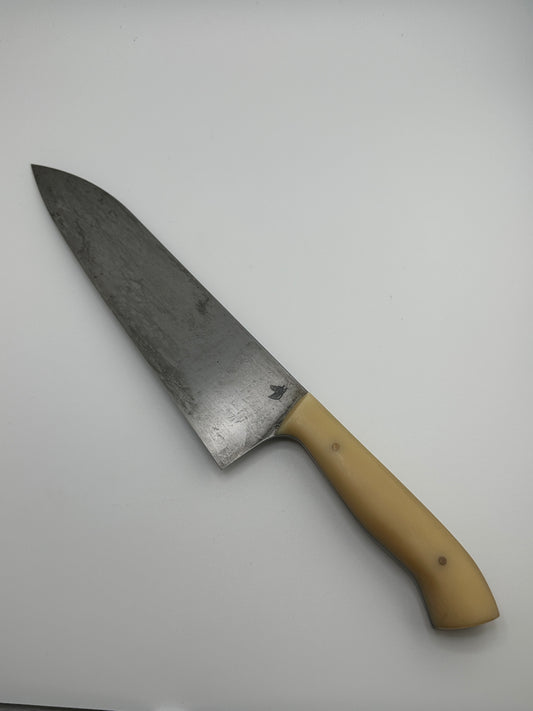 Tall Gyuto 8” – 80CrV2 Mono Steel Chef Knife | Doberman Forge