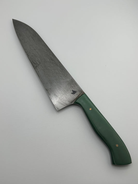 Tall Gyuto 8” – 80CrV2 Mono Steel Chef Knife | Doberman Forge  Jade