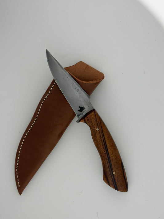 Beagle V3 harpoon point belt knife - Tiger