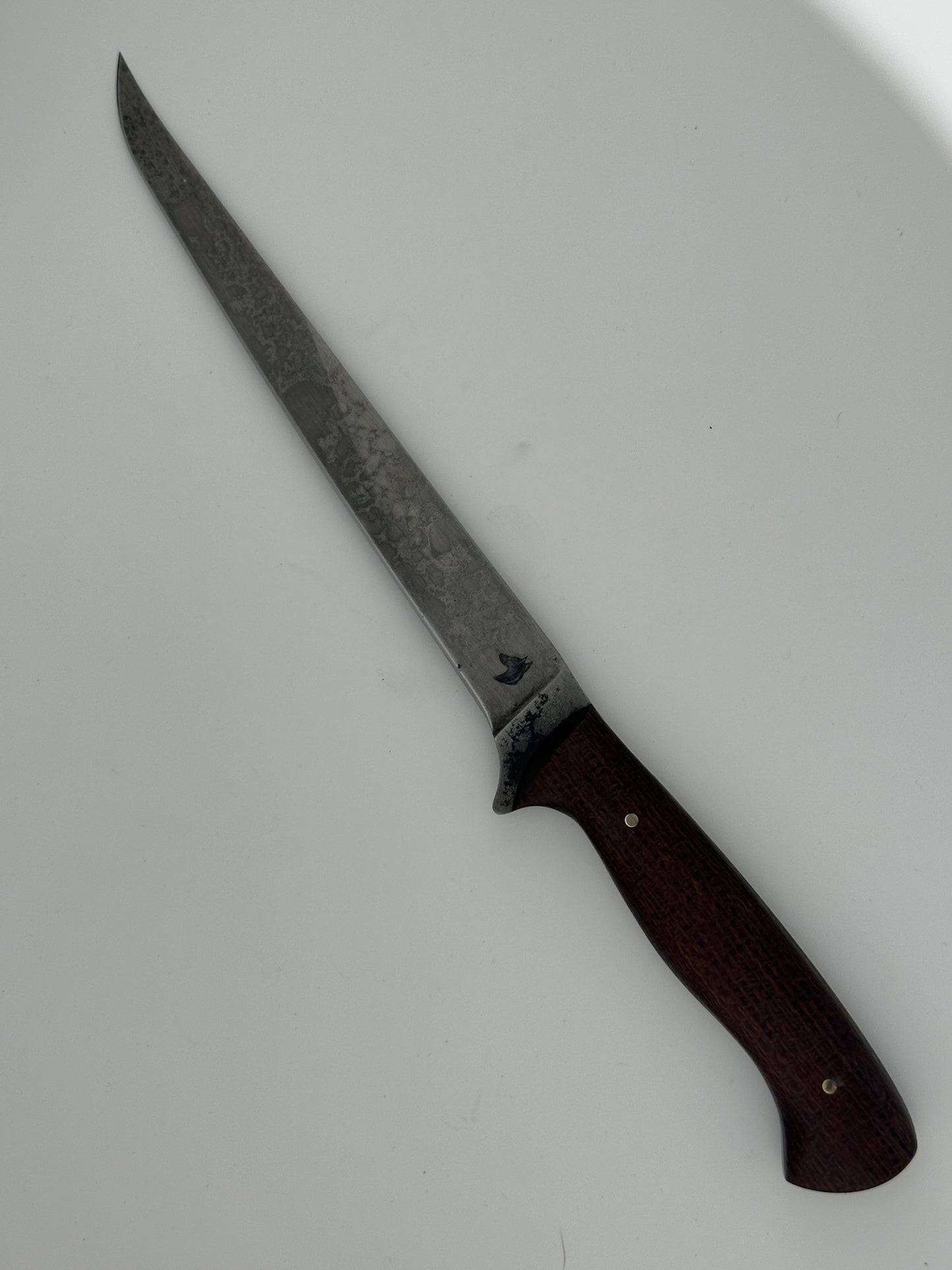 8” Fillet Knife – Razor Sharp, Flexible, Built for Fish & Meat | Natural Burlap Micarta