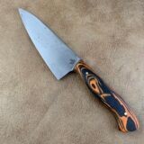 Black and Orange G10 5.5″ Mini Chef’s knife